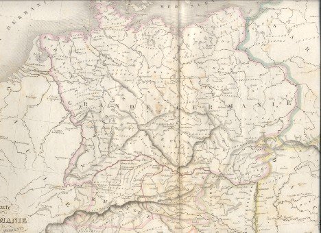 Carte de la Germanie et des pays adjacents du sud …