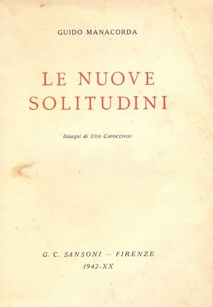 Le nuove solitudini. Acqueforti, momenti musicali, intermezzo, ottocenteschi , notturni. …