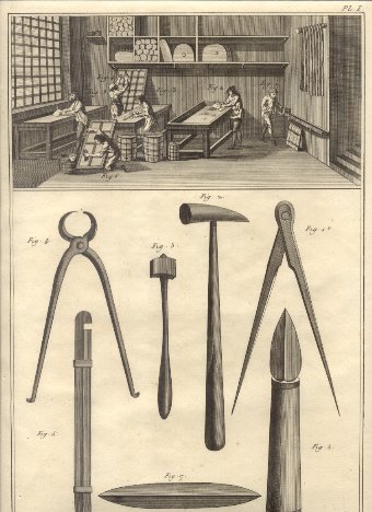 Vitrier. Recueil de planches, sur les sciences, les arts liberaux, …