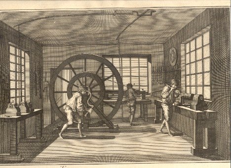 Tourneur et tour a figure. Recueil de planches, sur les …