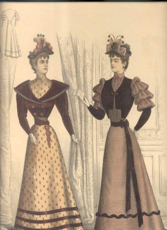Les toilettes modeles. N. 525.2.93. Exposition Universelle 1889.