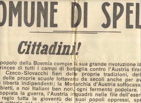 Comune di Spello. Cittadini ! Il popolo della Boemia compie …