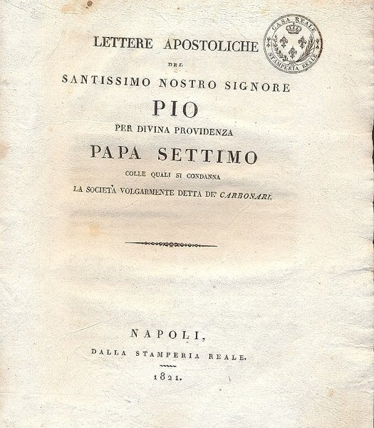 Lettere apostoliche del Santissimo Nostro Signore Pio per Divina Providenza …