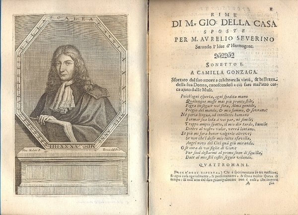 Rime di M. Gio: Della Casa sposte per M. Aurelio …