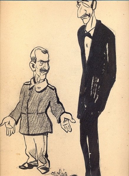 Caricatura di Vittorio Emanuele III.