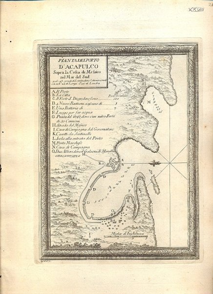 Atlante dell'America contenente le migliori carte geografiche: Pianta del porto …