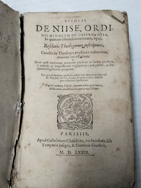 Resolutio Theologorum inscriptum, cunctis in theologia proficere volentibus, maxime necessarium.