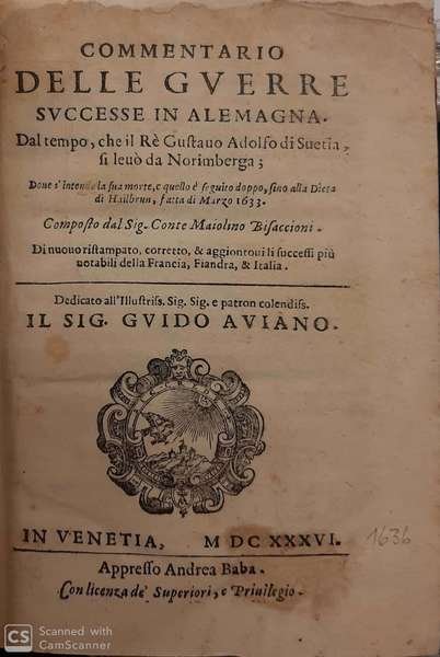 Commentario delle guerre successe in Alemagna. Dal tempo che il …