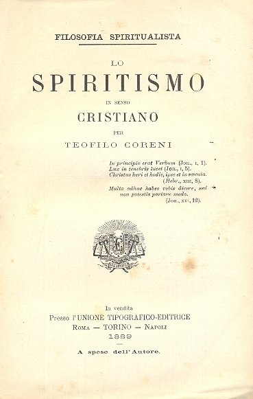Lo spiritismo in senso cristiano.