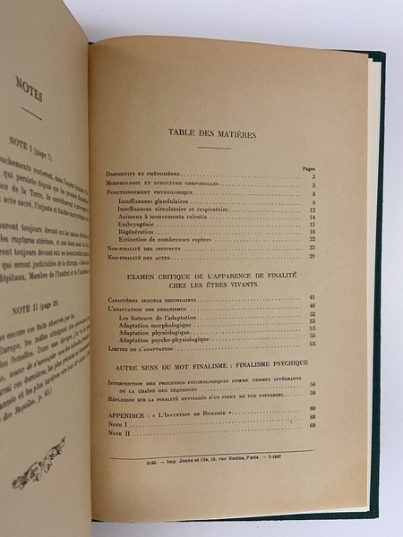 La question de la finalité en physique et en biologie …