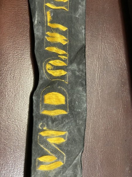 Fascia di un berretto Regia Marina in particolare della R.N. …