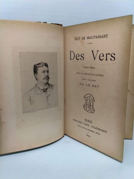 Des Vers nouvelle edition avec un portrait de l'auter grave …