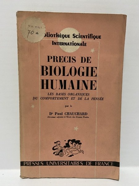 Precis de biologie humaine les bases organiques du comportement et … | Immagine principale