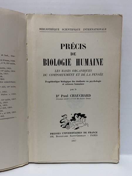 Precis de biologie humaine les bases organiques du comportement et … | Immagine Gallery 2