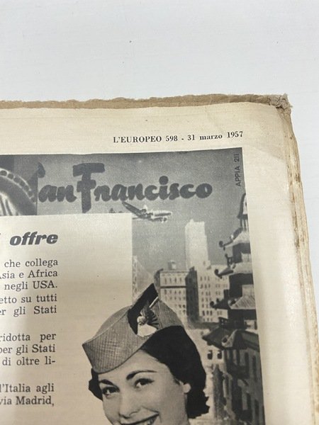 Rivista l'Europeo maggio 1957 In quarta di copertina Ava Gardner …