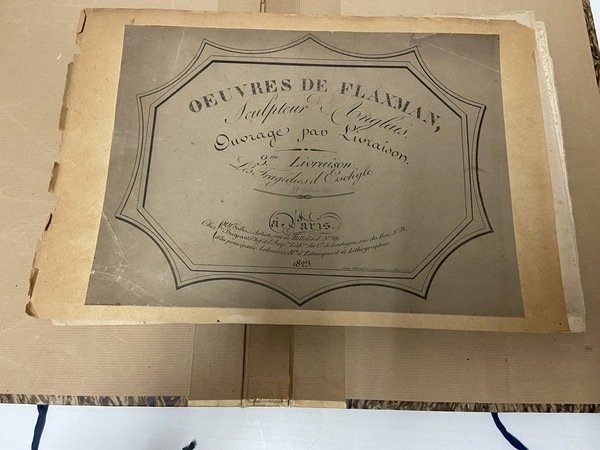 Les Tragedies d'Eschile dessines par John Flaxman sculpteur Anglais lithographiees …