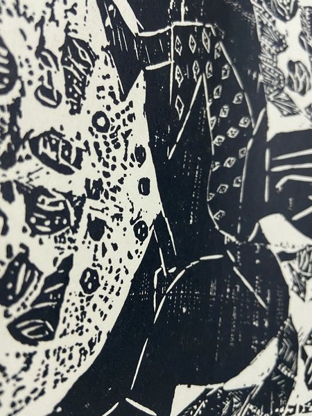 Locandina Esposizione in Europa di Shiko Munakata Organizzata dalla Kokusai …