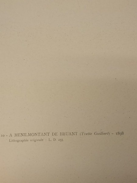 A Menilmontant De Bruant (Yvette Guilbert)