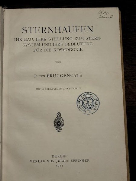 Sternhaufen. Ihr Bau, ihre stellung zum Sternsystem und ihre Bedeutung …