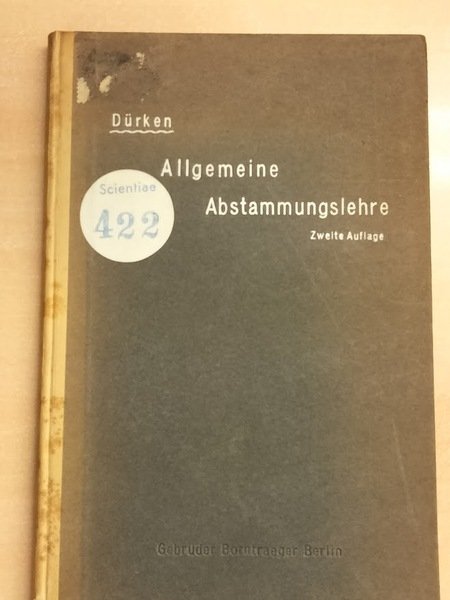 Allgemeine Abstammungslehre. Zugleich eine gemeinverständliche Kritik des Darwinismus und des …