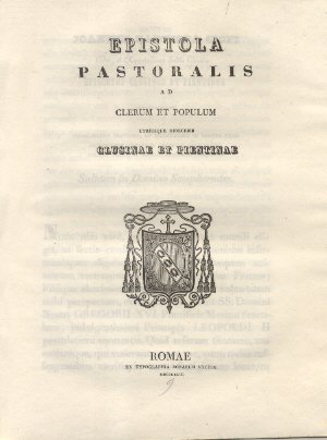 Epistola Pastoralis ad Clerum, et Populum Clusinae et Pientinae.