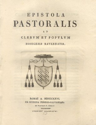 Epistola Pastoralis ad Clerum, et Populum Ravennatis.