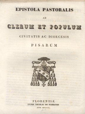 Epistola Pastoralis ad Clerum et Populum Pisarum.