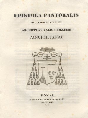 Epistola Pastoralis ad Clerum et Populum Panormitanae.