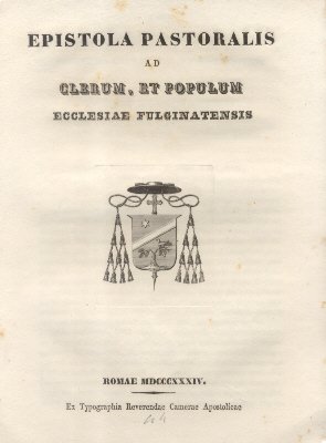 Epistola Pastoralis ad Clerum et Populum Fulginatensis.