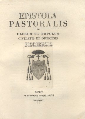 Epistola Pastoralis ad Clerum et Populum Pisciensis.