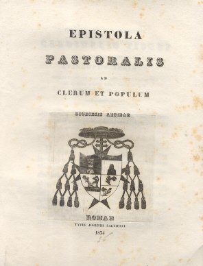 Epistola Pastoralis ad Clerum et Populum Aesinae.