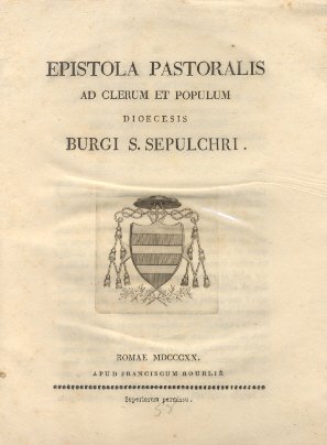 Epistola Pastoralis ad Clerum et Populum Bugi S. Sepulchri. | Immagine principale