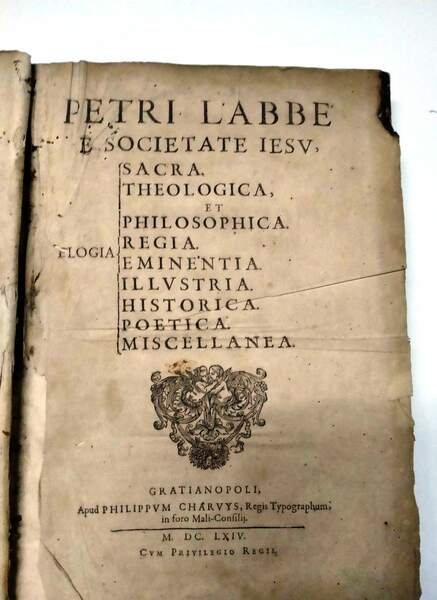 Petri Labbe' e Societate Iesu, Elogia sacra, theologica, et philisophica. …