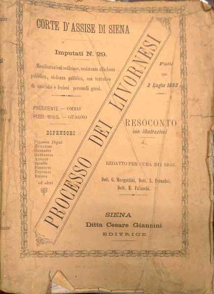 Corte d'Assise di Siena. Processo dei Livornesi. Fatti del 2 … | Immagine Gallery 1