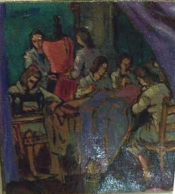 Le Sarte. Studio per il quadro.