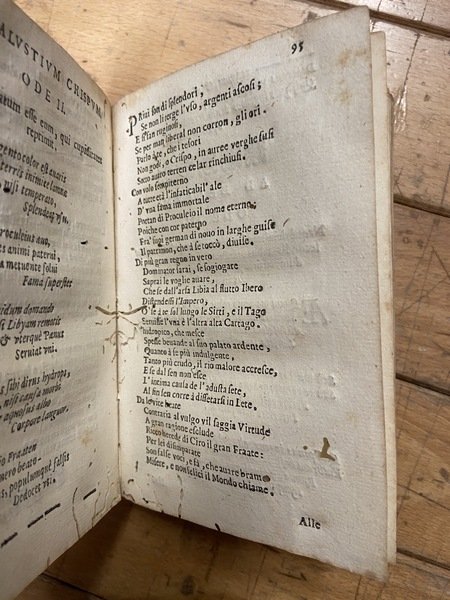 Metamorfosi lirica d' Oratio.