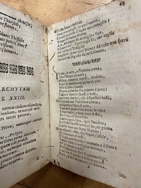 Metamorfosi lirica d' Oratio.