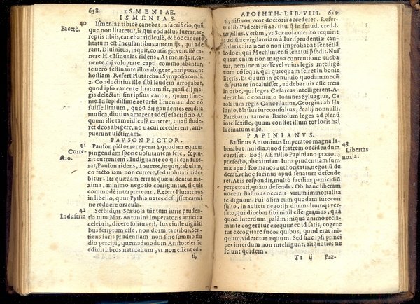 Apophthegmatum ex Optimis Utrisque Lingae Scriptoribus. Libri IIX. Paulli Manutii …