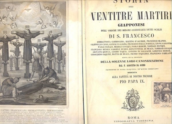 Storia dei Ventitre Martiri Giapponesi dell'ordine dei Minori Osservanti detti …