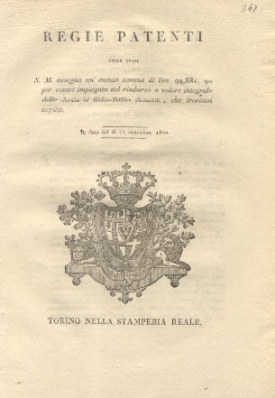 Decreto della Giunta Provvisoria col quale, considerando che ai sensi …