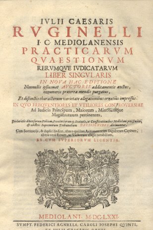 Practicarum quaestionum rerumque iudicatarum liber singularis in nova hac editione …