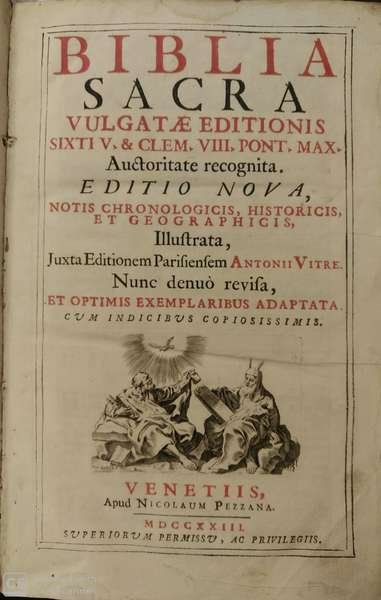 Biblia Sacra. Vulgatae editonis Sixti V et Clementis VIII Pontif. …