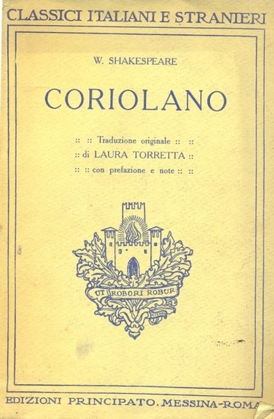 Coriolano. Traduzione originale di Laura Torretta. | Immagine Gallery 1
