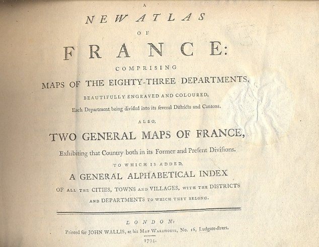 A new Atlas of France: comprising maps of the eighty-three …