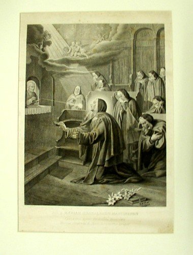 Ad. B. Mariam Magdalenen Martinengo. Caelestis Dapis Desiderio Ardentem Hostia …