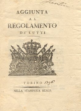 Aggiunta al Regolamento de' lutti.