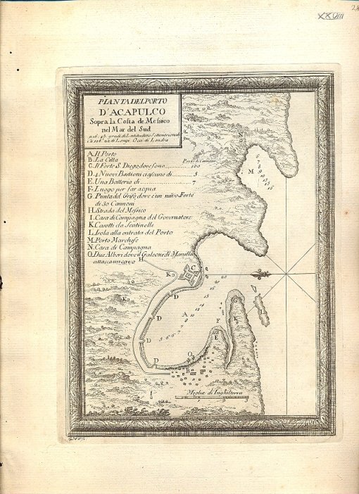 Atlante dell'America contenente le migliori carte geografiche: Pianta del porto …