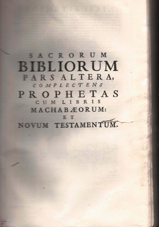 Biblia Sacra vulgatae editionis Sixti V e Clem. VIII Pont. … | Immagine Gallery 2