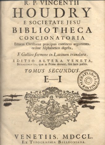Bibliotheca Concionatoria ethices christianae praecipua continens argumenta; ordine alphabetico digesta, …
