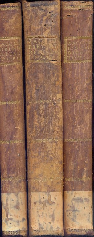 Bibliotheca ritualis concinnatum opus a Francisco Antonio Zaccaria ac duos …